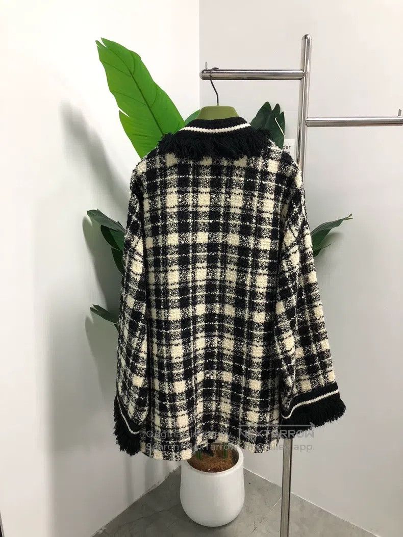 Gucci Gucci FW20 plaid tweed woollen sweater knitwear coat Size M / US 6-8 / IT 42-44 - 2 Thumbnail