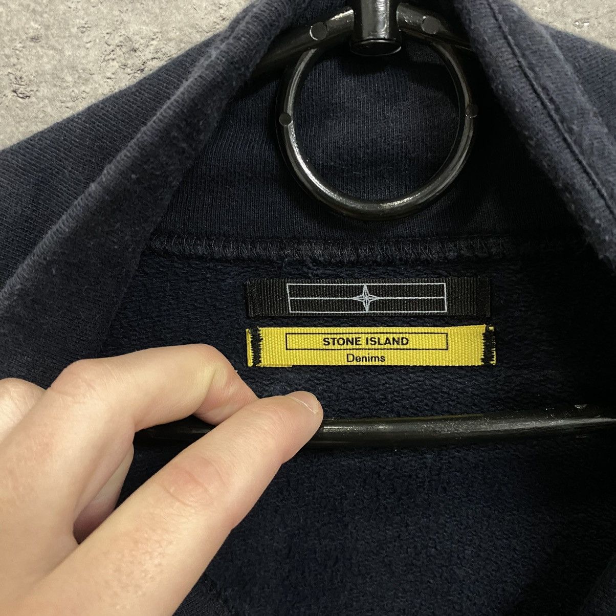 Stone Island Vintage Stone Island Denim Full Zip Hoodie Very Rare Size US XL / EU 56 / 4 - 8 Thumbnail
