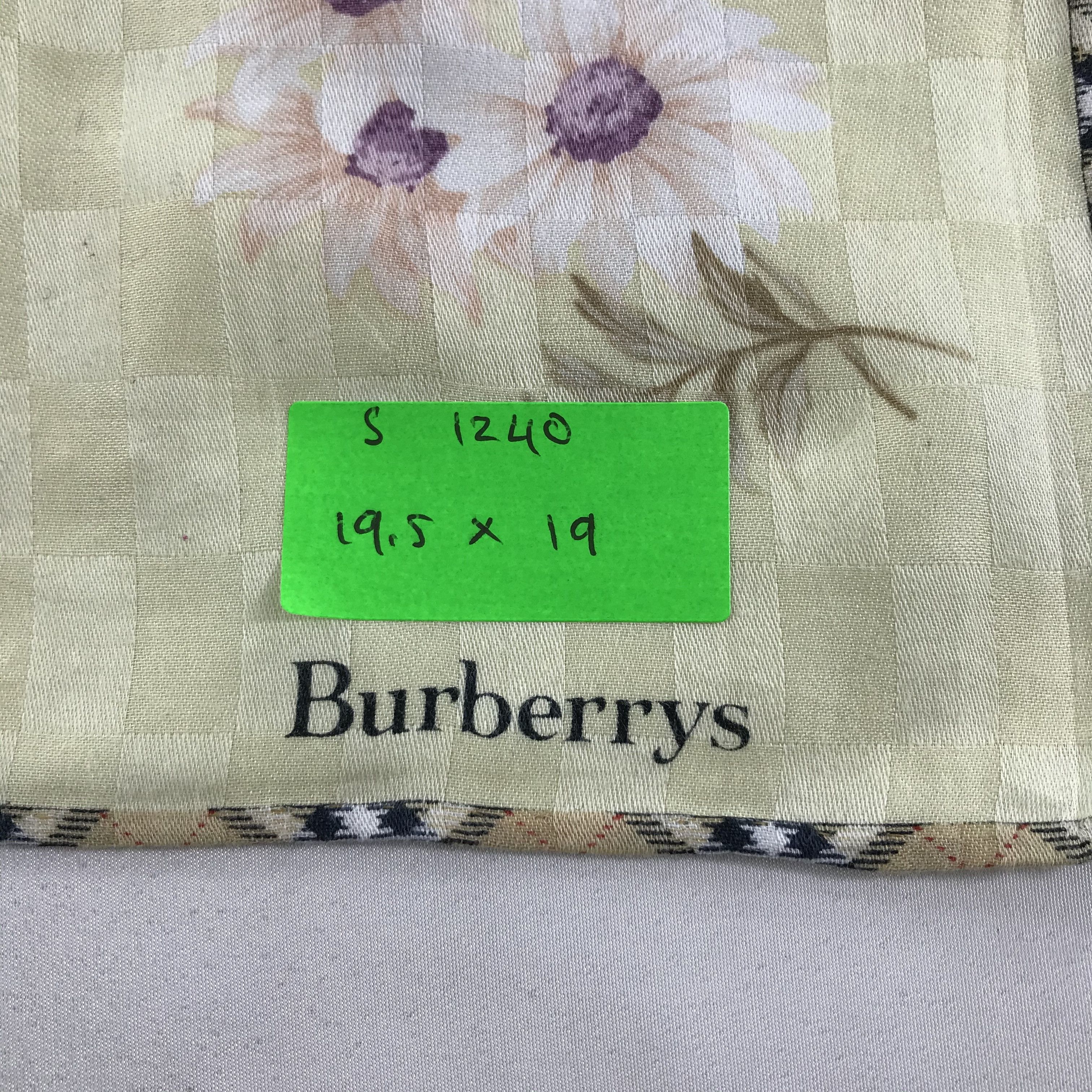 Burberry × Vintage Burberry Bandana / Handkerchief / Neckerchief - S1240 Size ONE SIZE - 5 Thumbnail