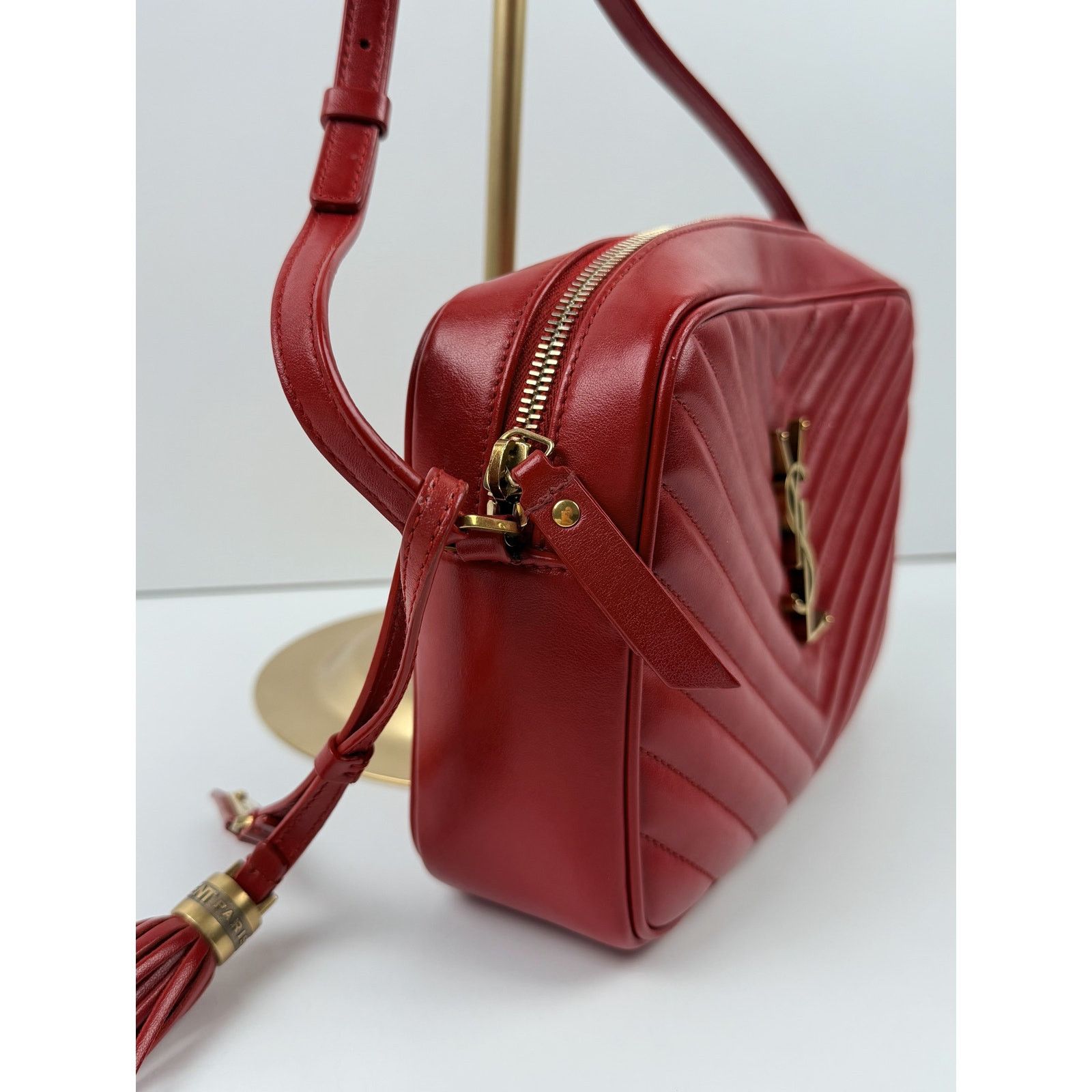 Valentino Saint Laurent Leather Lou Camera Size ONE SIZE - 4 Thumbnail