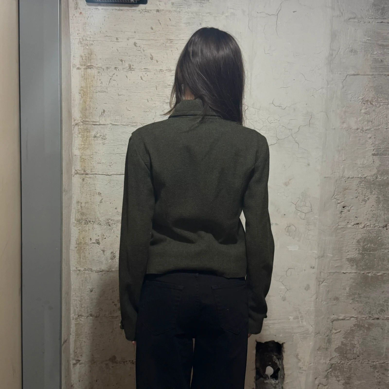 Diesel Diesel military cropped asymmetrical zip buttons wool jacket Size S / US 4 / IT 40 - 9 Thumbnail