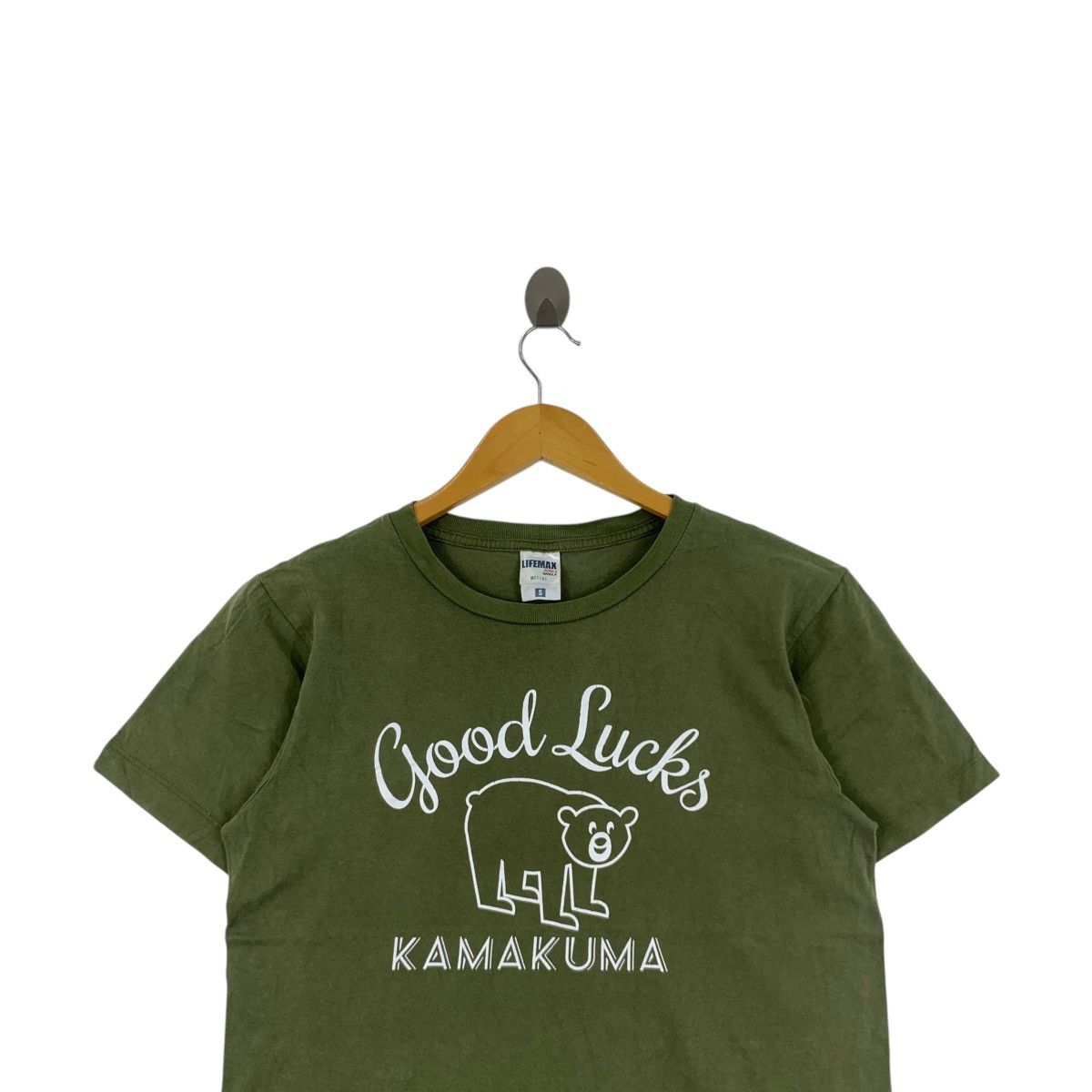 Vintage GOOD LUCKS KAMAKUMA Line Character Cartoon Tee Shirt Size S / US 4 / IT 40 - 2 Thumbnail