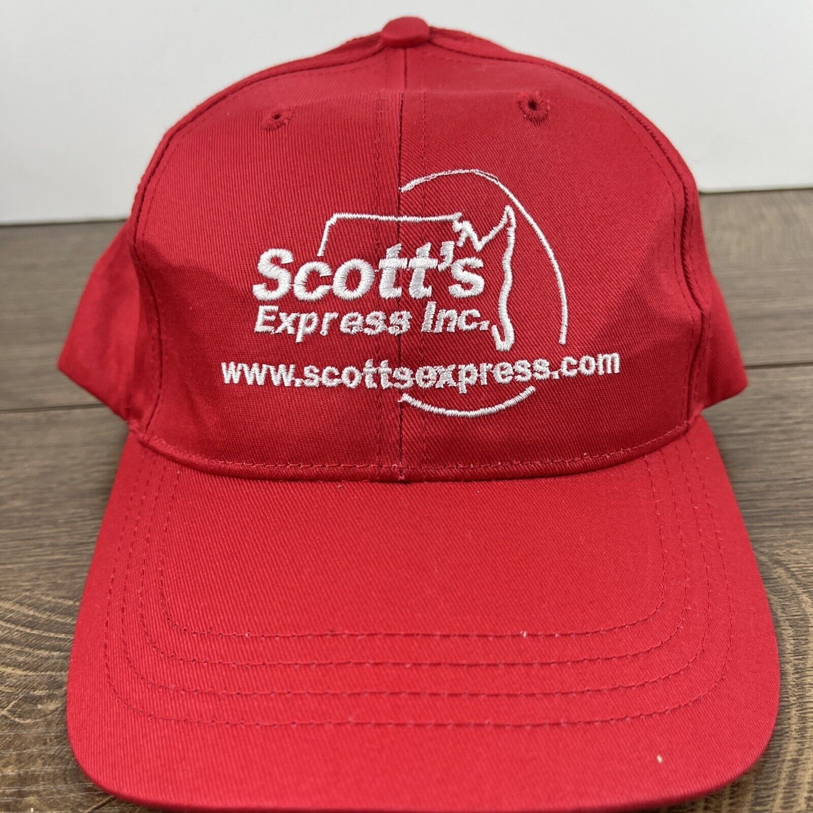Other Scott Express Inc Hat Scott Red Hat Adjustable Adult Size Ha Size ONE SIZE - 5 Thumbnail