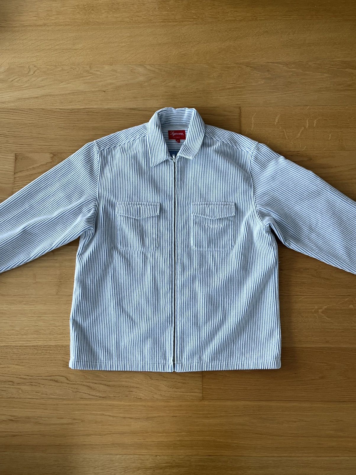 Supreme 2-Tone Corduroy Zip Up Shirt | Grailed 