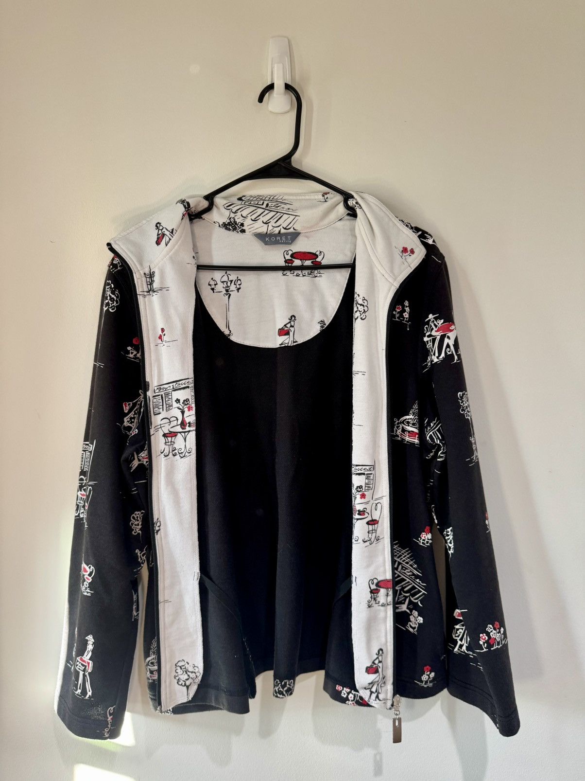 Vintage Koret Petite Women’s Print Jacket Size M / US 6-8 / IT 42-44 - 2 Thumbnail