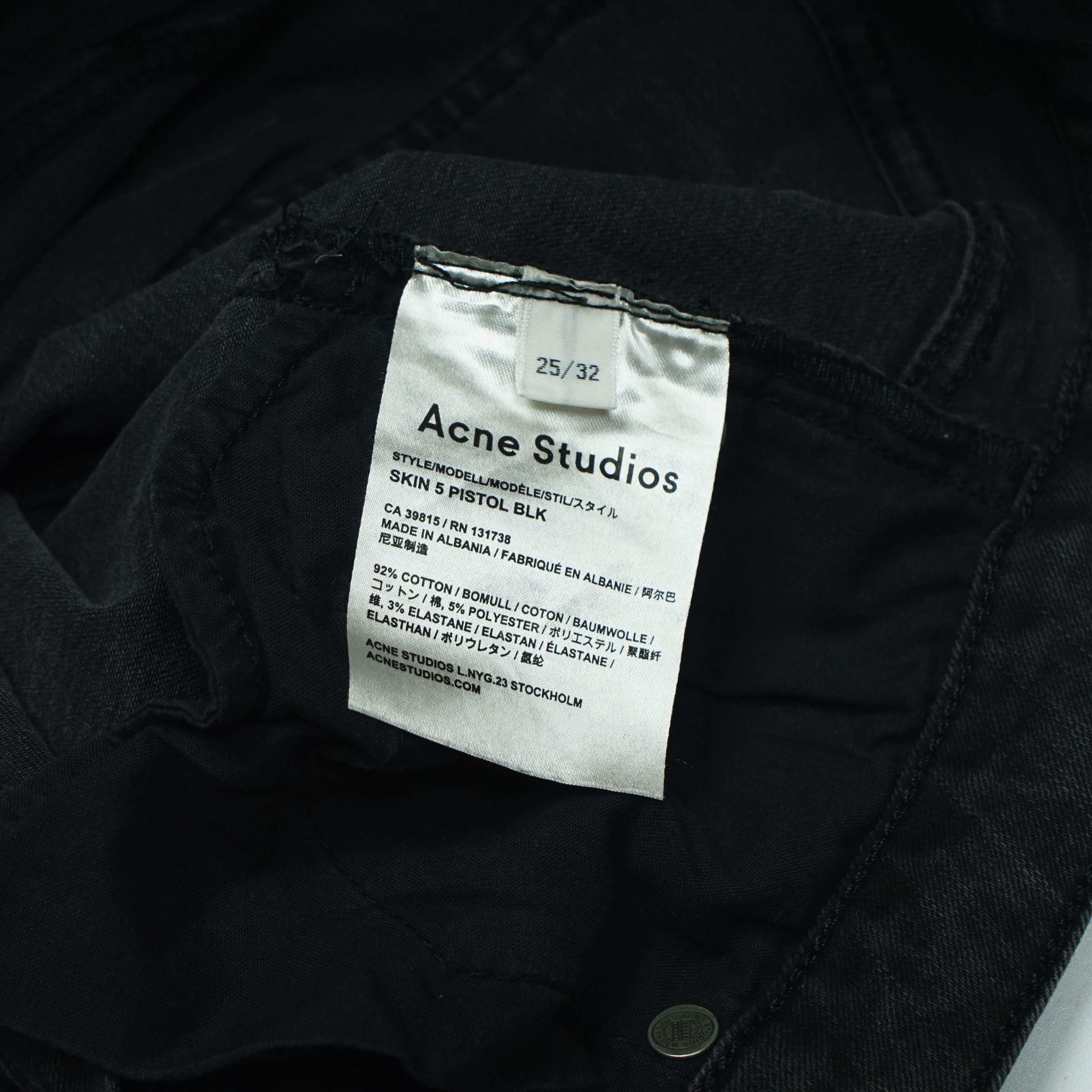Acne Studios *NoTariff Acne Studios Skinny Zipper Leg Pants Size 25" / US 0 / IT 36 - 8 Thumbnail