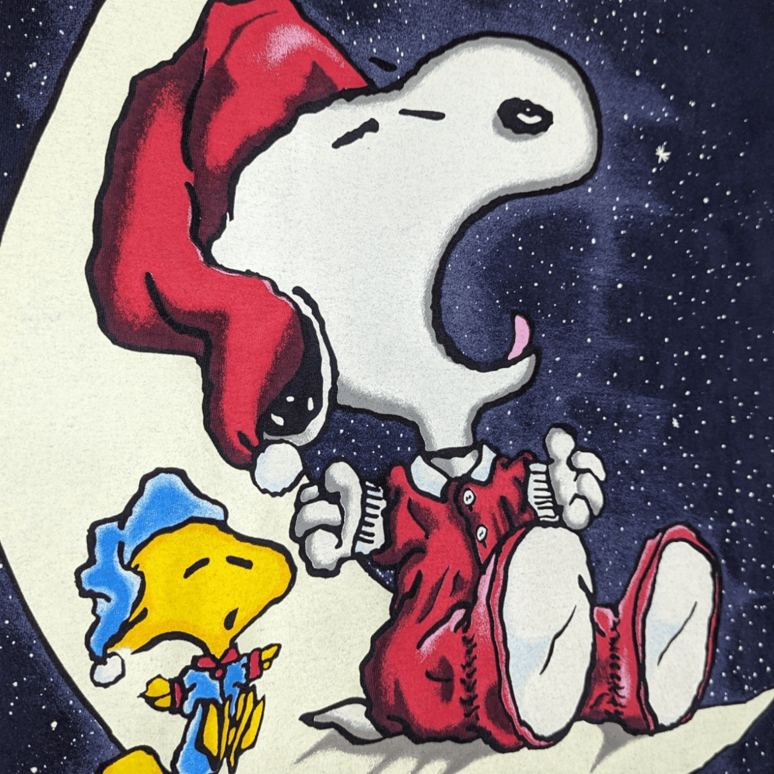 Changes Vintage 90's CHANGES Peanuts Woodstock Christmas T-Shirt Size US M / EU 48-50 / 2 - 5 Thumbnail