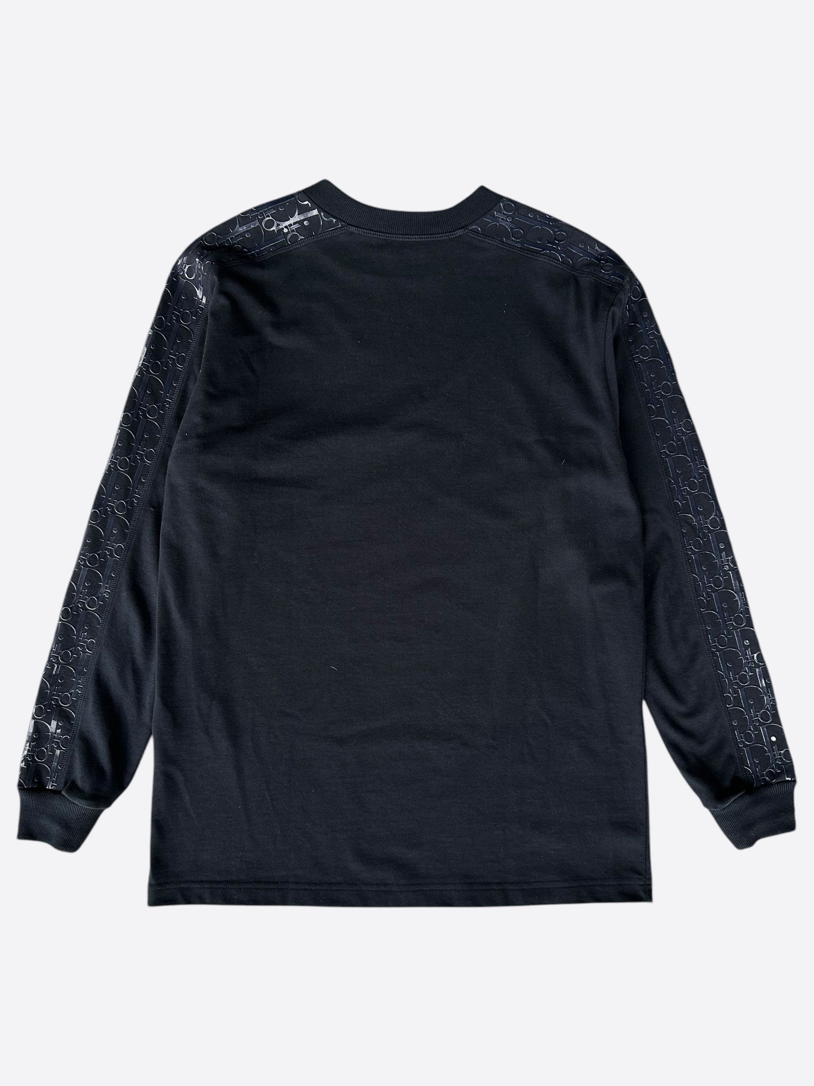 Dior Dior Navy Oblique Sleeve Longsleeve T-Shirt Size US S / EU 44-46 / 1 - 2 Thumbnail