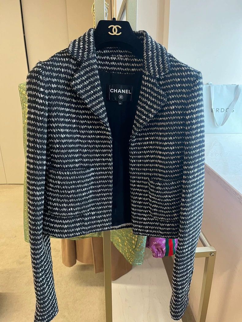 Chanel Chanel 23a lapel short jacket Size XXS / US 00 / IT 34 - 1 Thumbnail