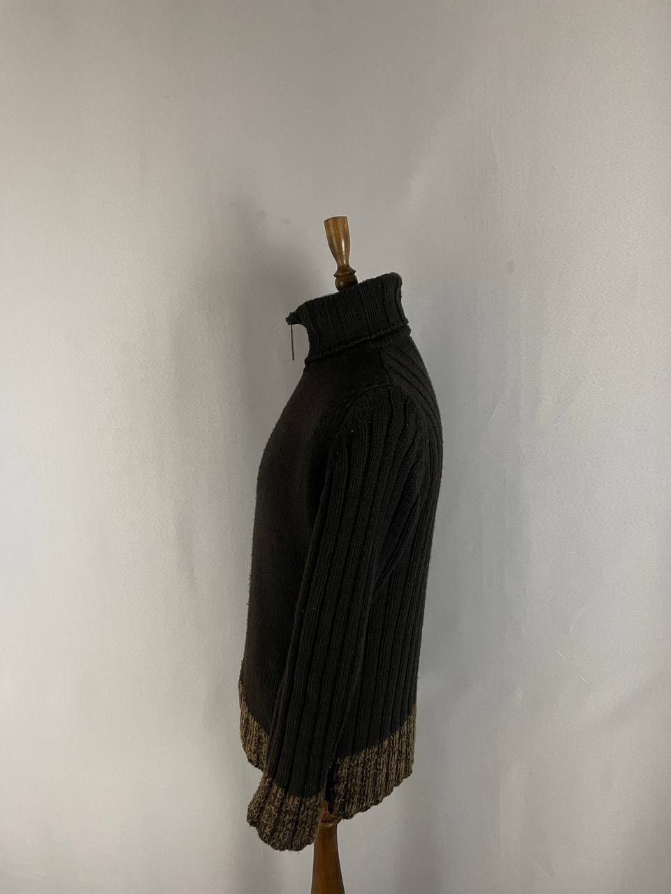 Dolce & Gabbana Dolce&Gabbana Sweater Brown Zip Wool Size US XL / EU 56 / 4 - 4 Thumbnail