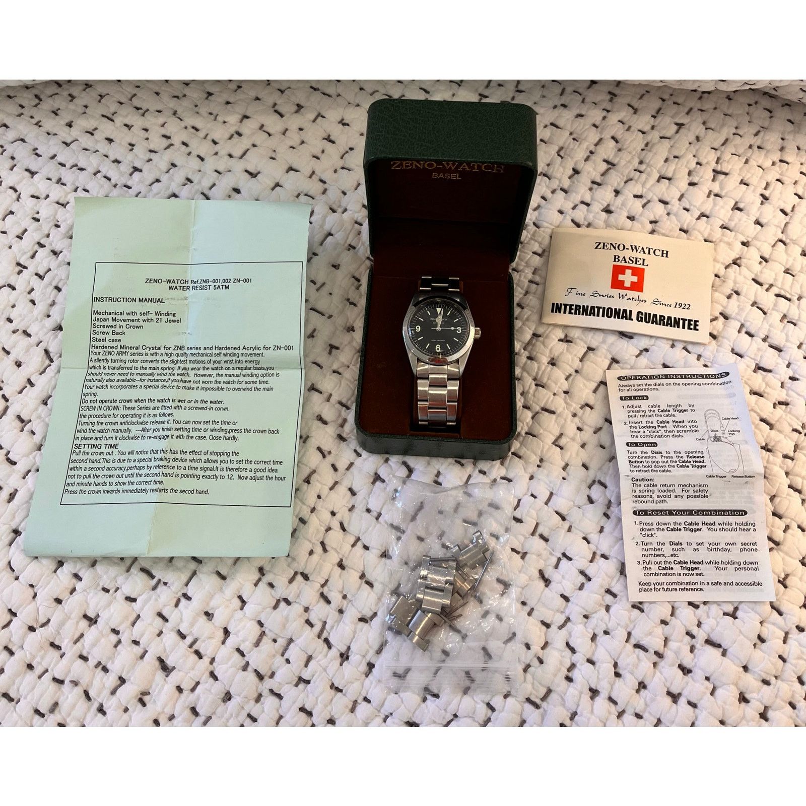 Citizen Zeno Watch Explorer Zex 36mm Box Papers Swiss Vintage Size ONE SIZE - 2 Thumbnail