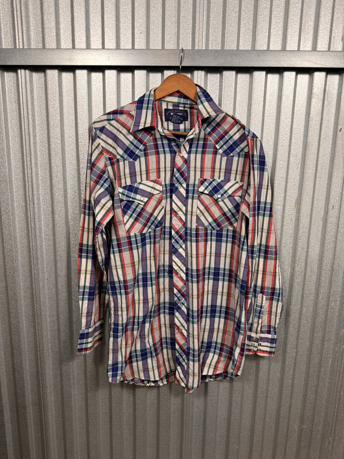 Other Vintage Pearl Snap Plaid Western Cowboy Button Up Shirt Size US M / EU 48-50 / 2 - 1 Thumbnail
