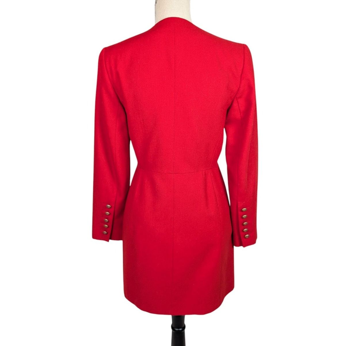 Harve Benard Vintage Harve Bernard by Bernard Holtzman Wool Overcoat Red Size XS / US 0-2 / IT 36-38 - 2 Thumbnail