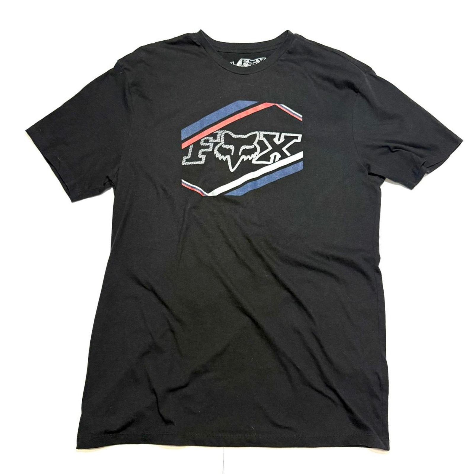 Fox Racing Fox Men T-Shirt L Black Logo Riders Graphic Adult Tee XL Size US XL / EU 56 / 4 - 1 Thumbnail