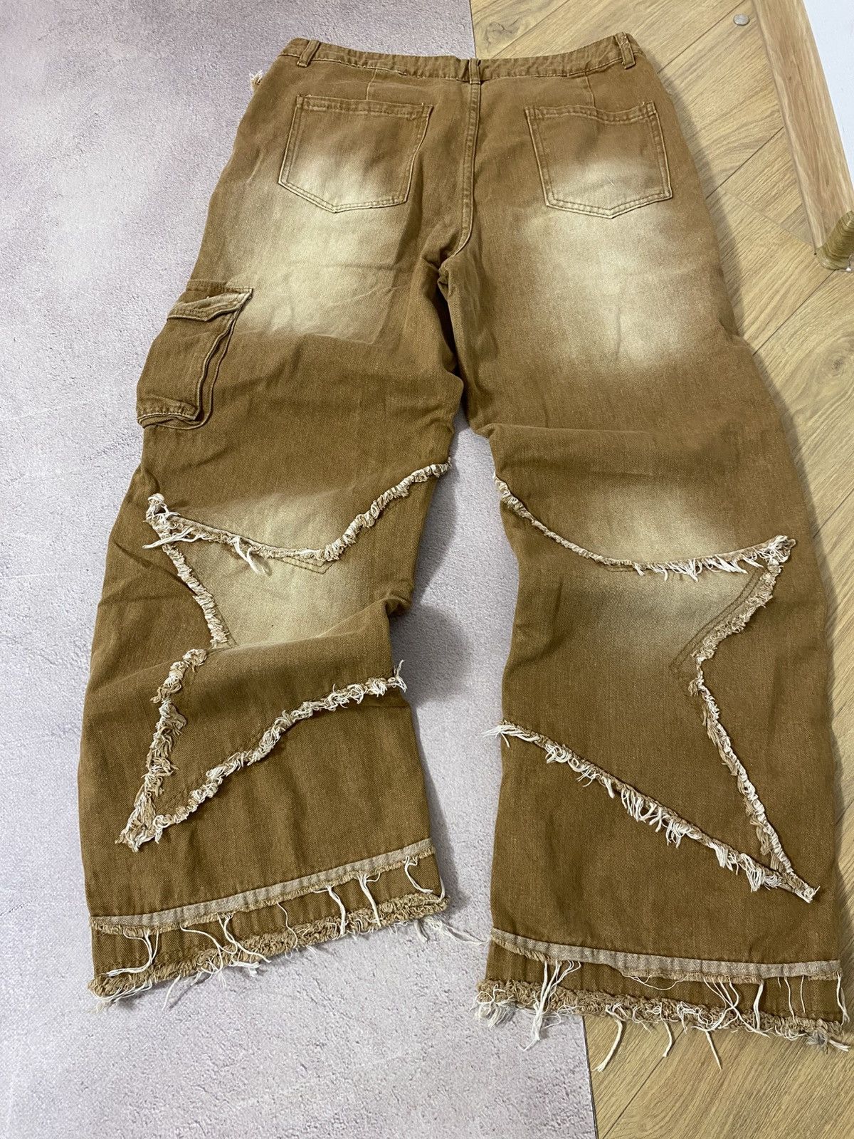 Other Baggy Brown Faded Pants If Six Was Nine style y2k jeans Size US 34 / EU 50 - 4 Thumbnail