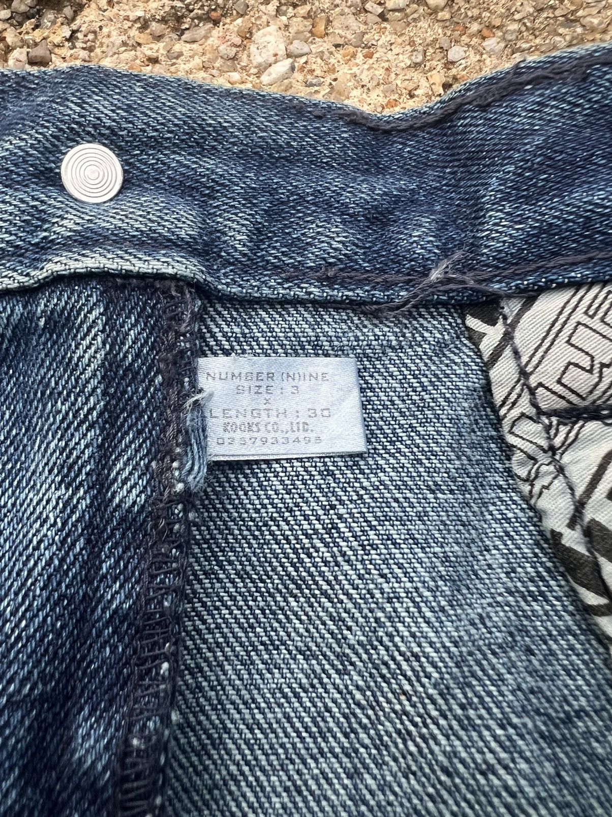 Number (N)ine Rare Number Nine Distressed Design Denim Size US 30 / EU 46 - 10 Thumbnail