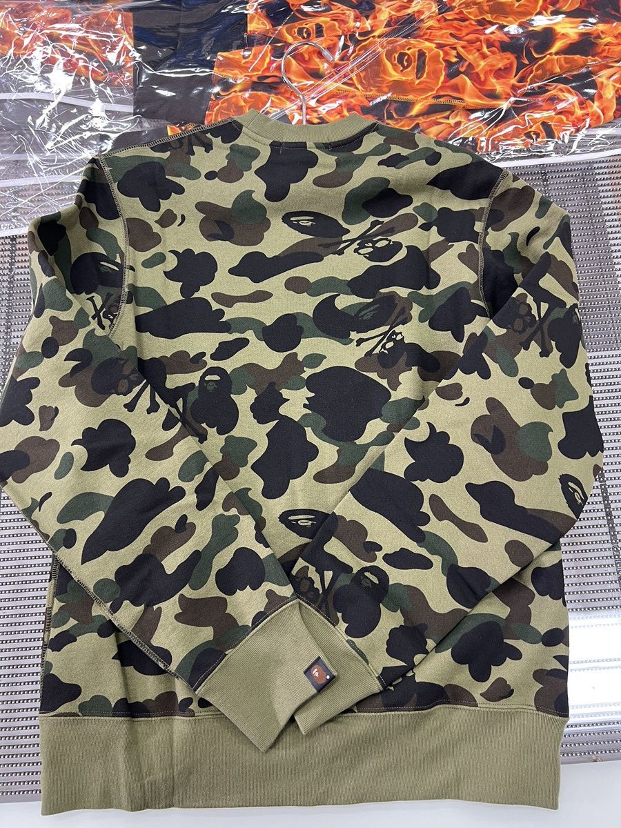 Lサイズ レア BAPE x mastermind Crewneck Lサイズ レア BAPE x mastermind Crewneck