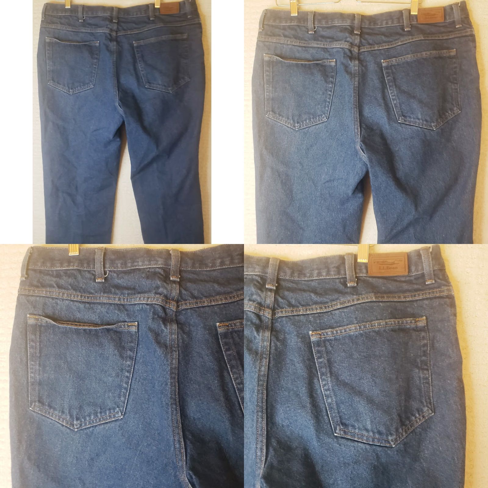 Vintage L.L. Bean Classic Fit Jeans Mens 40x29 Denim Blue 5-Pocket Zip Mid Rise 100% Cotton Jeans Size US 40 / EU 56 - 9 Thumbnail