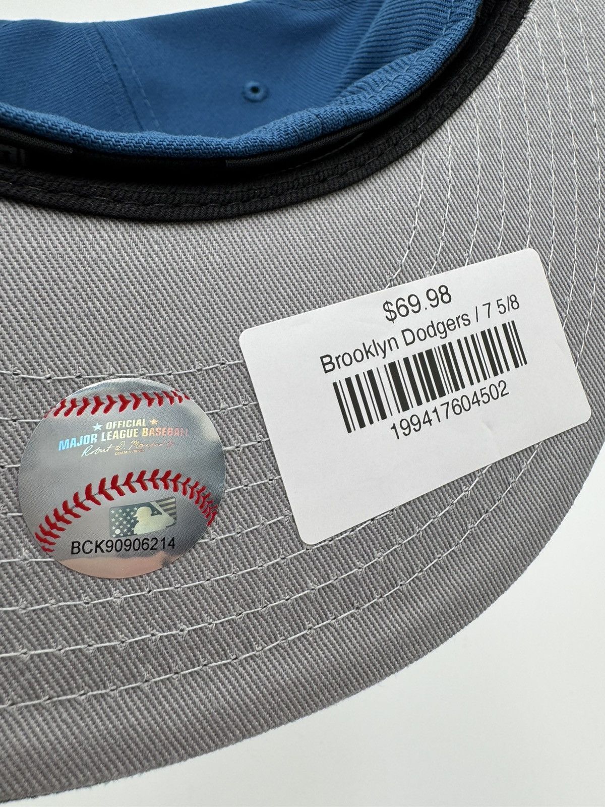 New Era Brooklyn Dodgers Fitted 1st World Champion Patch Rushmore Size ONE SIZE - 14 Thumbnail