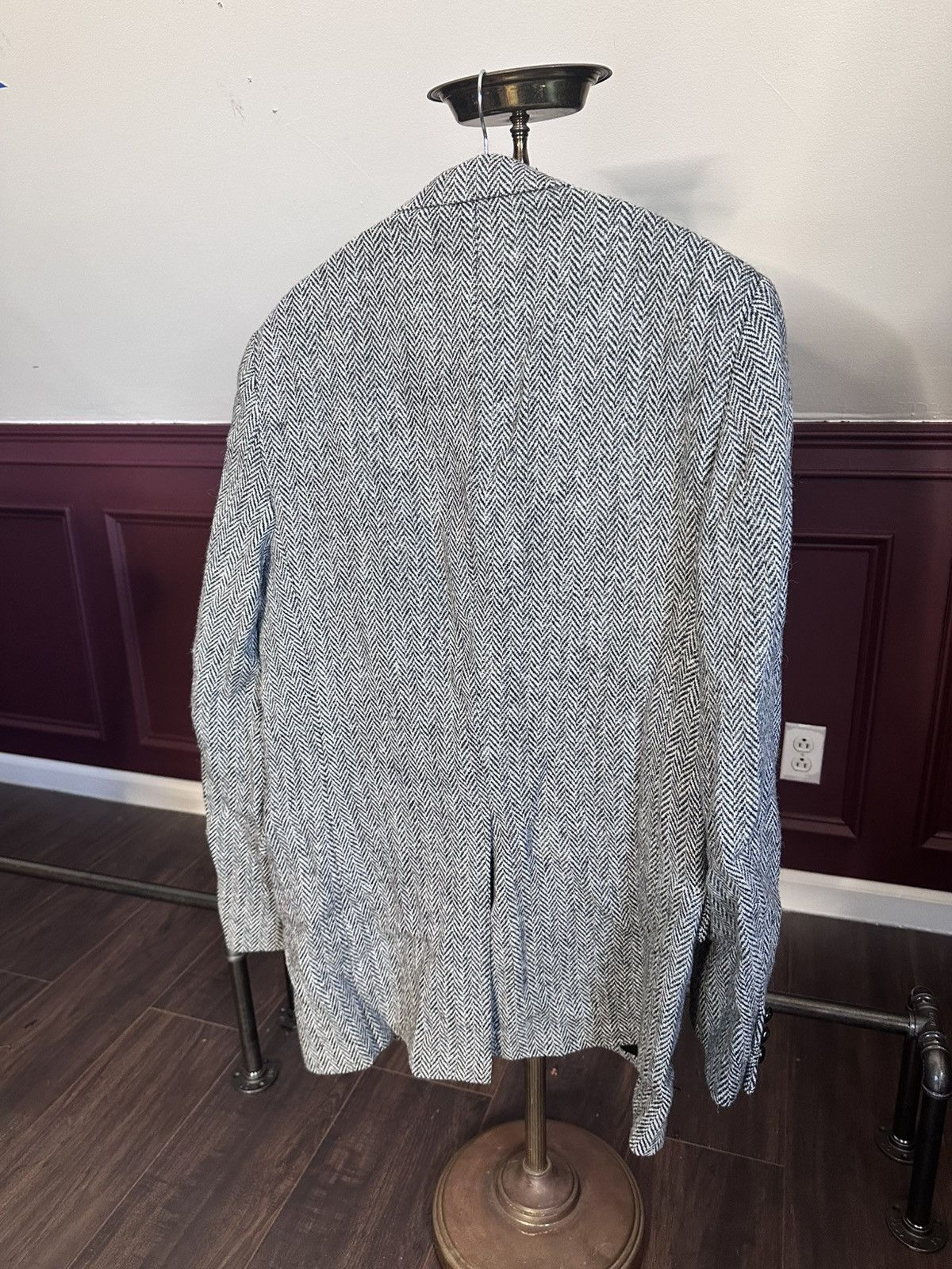 Harris Tweed HARRIS TWEED vintage herringbone wool jacket Size 40L - 6 Thumbnail