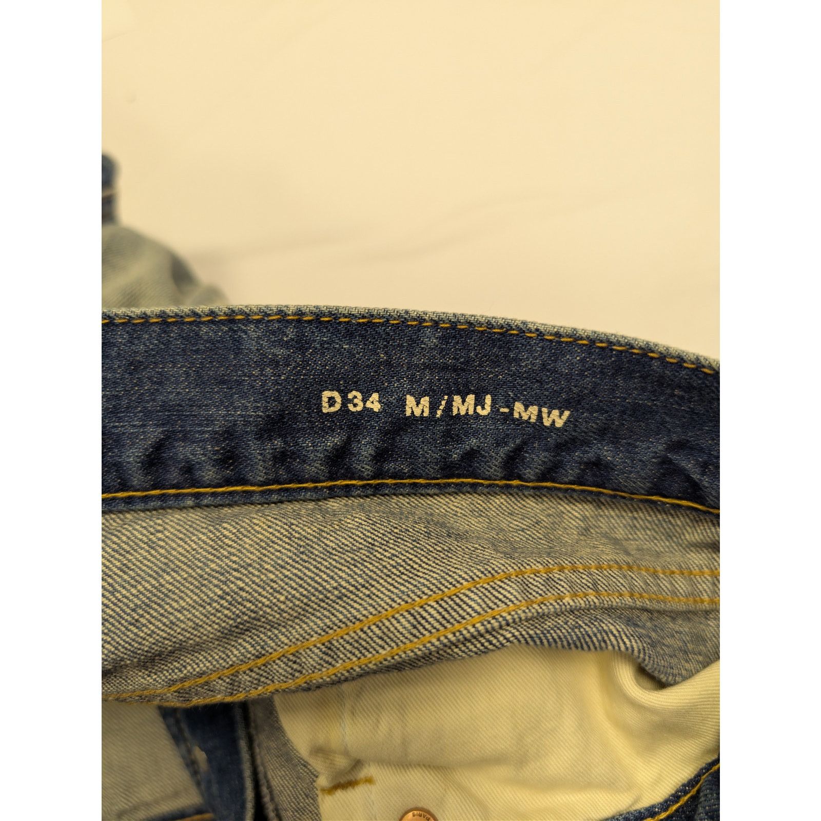 Saint Laurent Paris o1rshd1 Mick Jeans in Authentic Vintage Blue Size US 33 - 15 Thumbnail