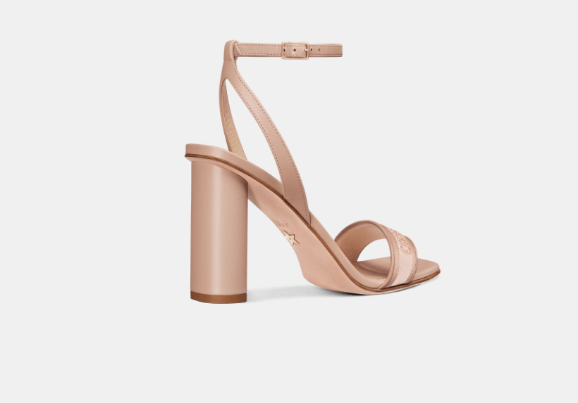 Dior o1w1db11225 KCQ897 Dway Heeled Sandals in Nude Size US 6 / IT 36 - 3 Thumbnail