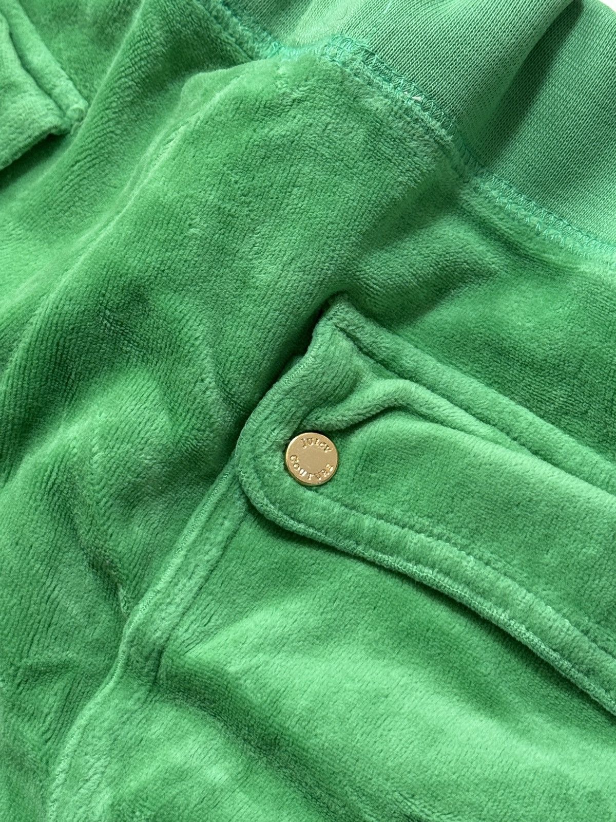 Juicy Couture VINTAGE VELOUR JUICY COUTURE 2000s GREEN PANTS Size 32" / US 10 / IT 46 - 11 Thumbnail