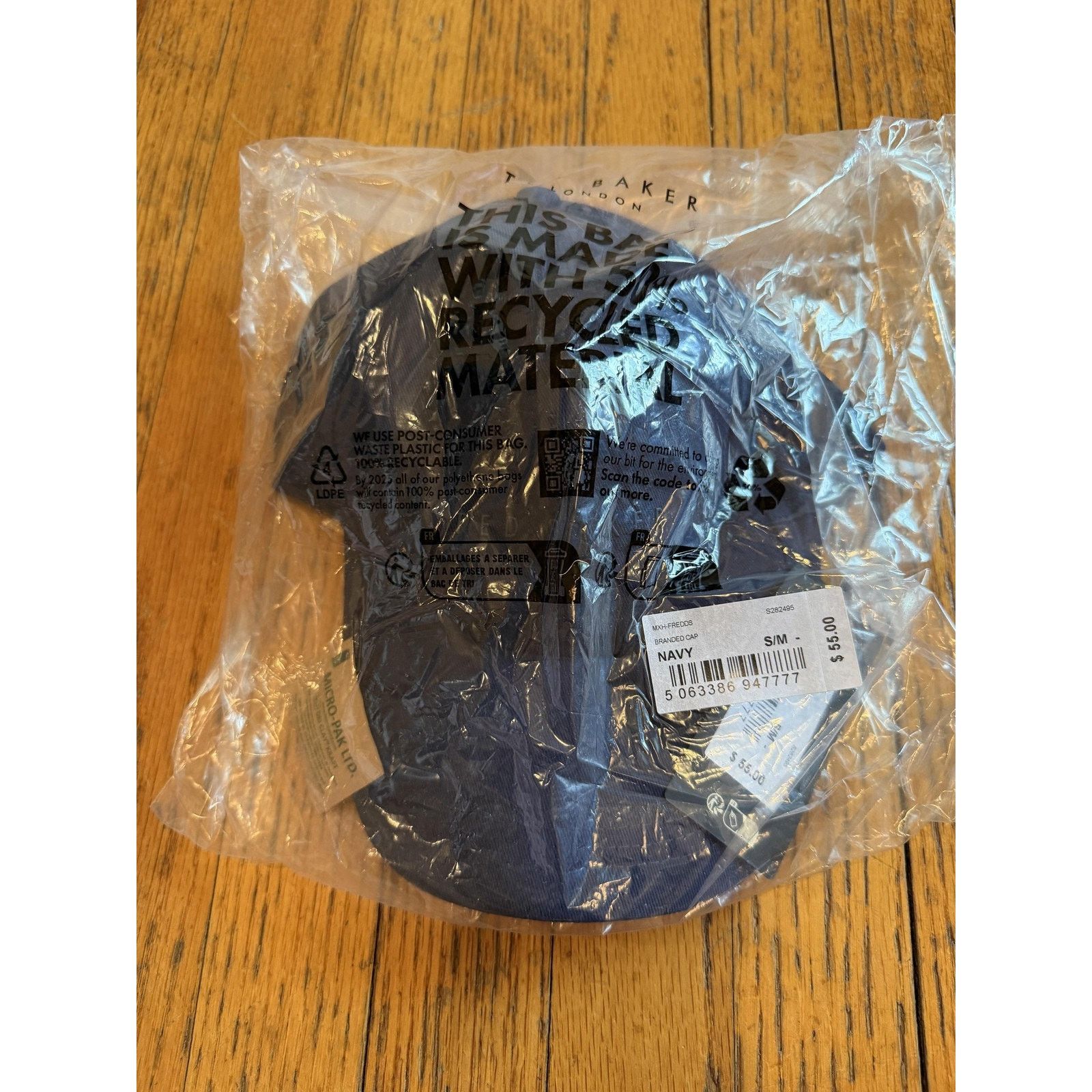 Ted Baker Ted Baker Baseball Cap M Navy MXH-FREDDS Branded Adjustable Size ONE SIZE - 3 Thumbnail