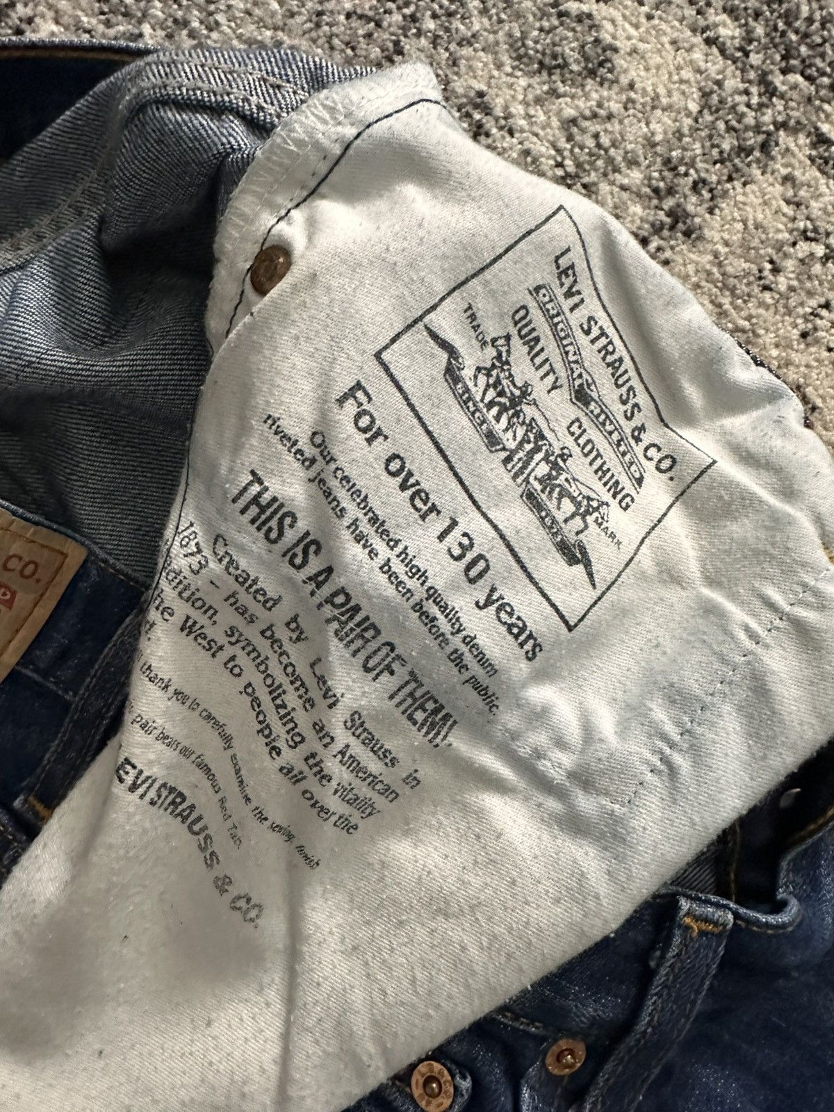 Levi's Levis 207 Handmade Rare Denim Jeans Levi’s Size US 33 - 6 Thumbnail