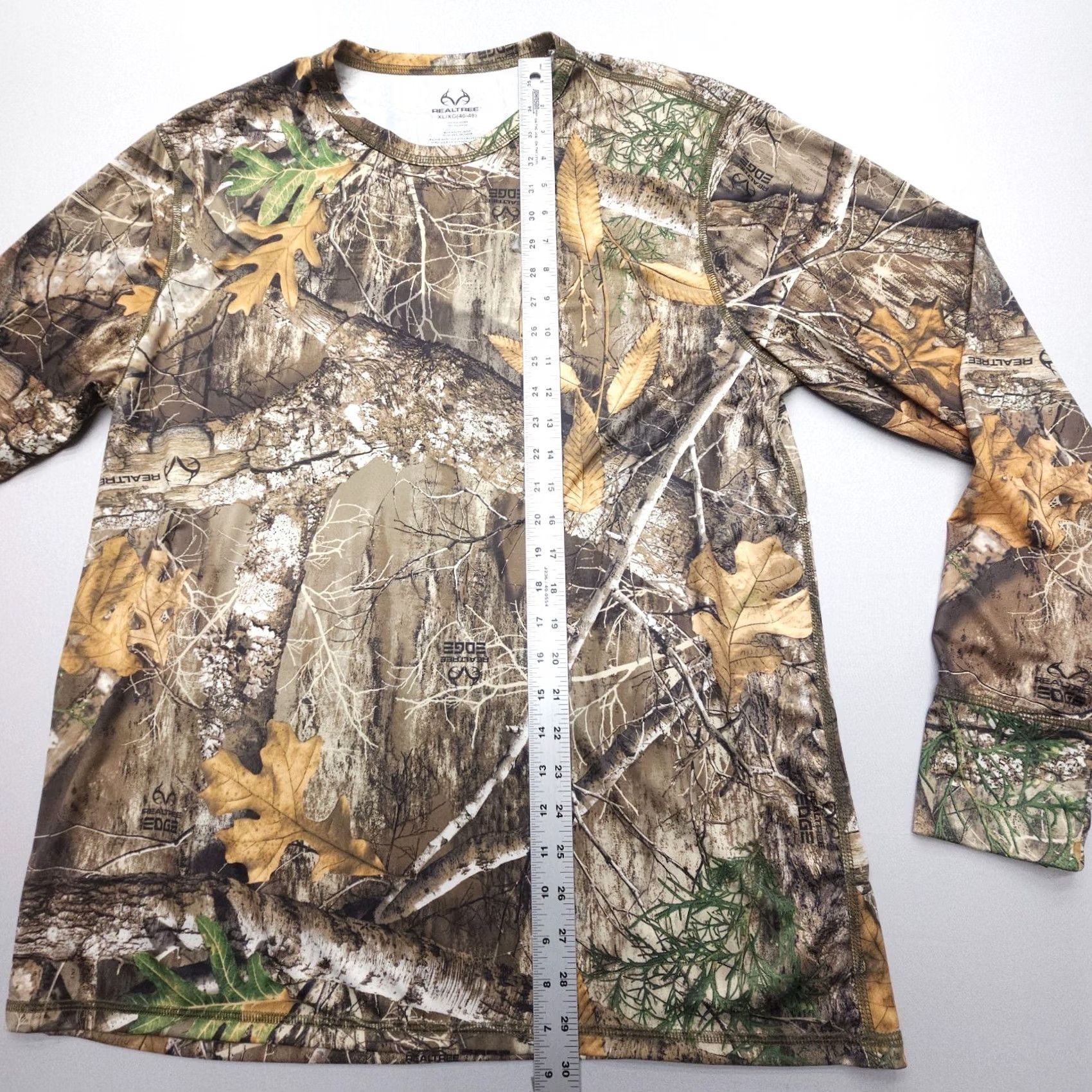 Realtree Realtree Edge Camo Long Sleeve Shirt Mens XL Stretch Wicking Hunting Light Size US XL / EU 56 / 4 - 6 Thumbnail