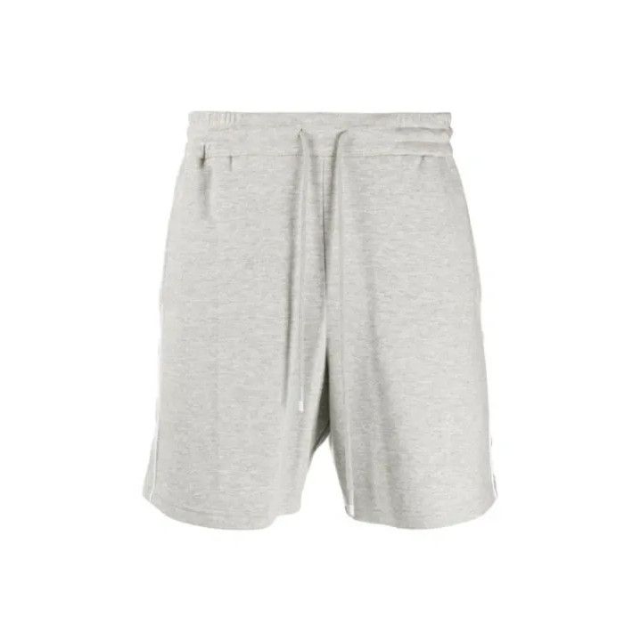 Thom Browne Thom Browne Grey Striped Shorts for Men Size US 26 / EU 42 - 1 Thumbnail