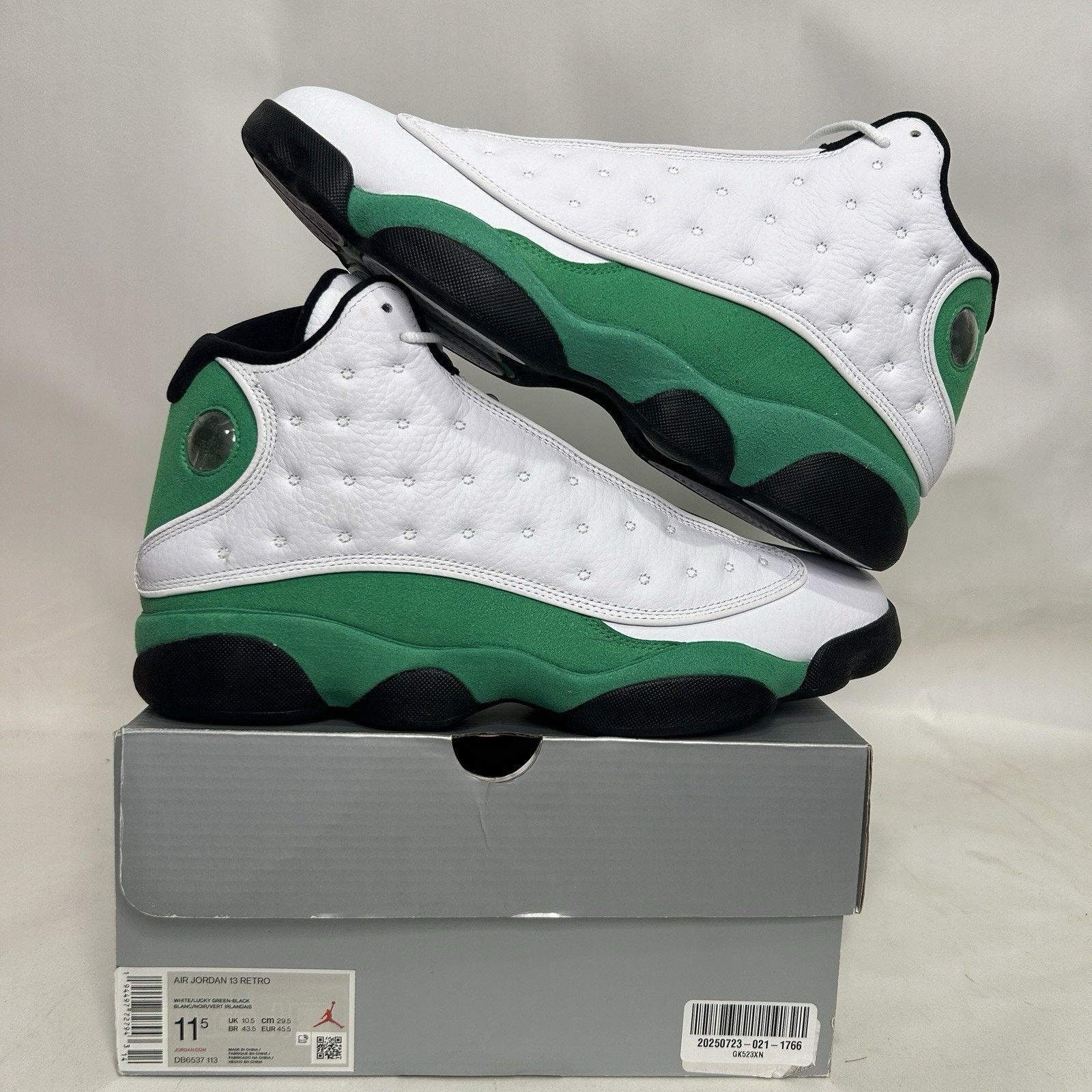 Nike Nike Air Jordan 13 Retro OG “White Lucky Green” Size US 11.5 / EU 44-45 - 1 Thumbnail