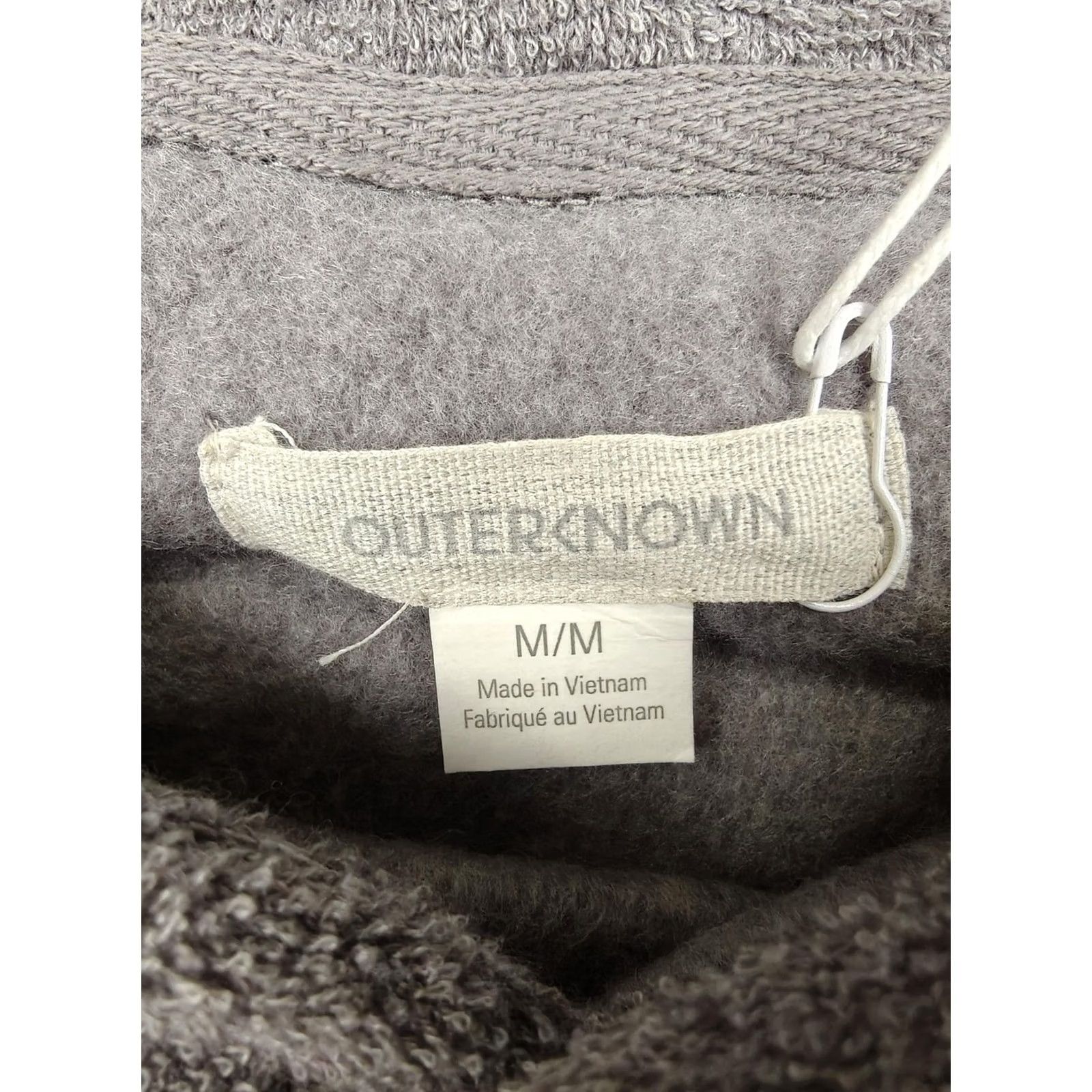 Outerknown Outerknown Terry Hoodie Womens Medium Gray Pullover Kangaroo Pocket Soft Long Sleeve Size M / US 6-8 / IT 42-44 - 3 Thumbnail