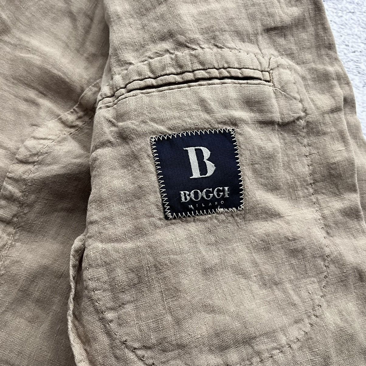 Boggi Boggi Milano casual blazer luxury linen Size 50R - 6 Thumbnail