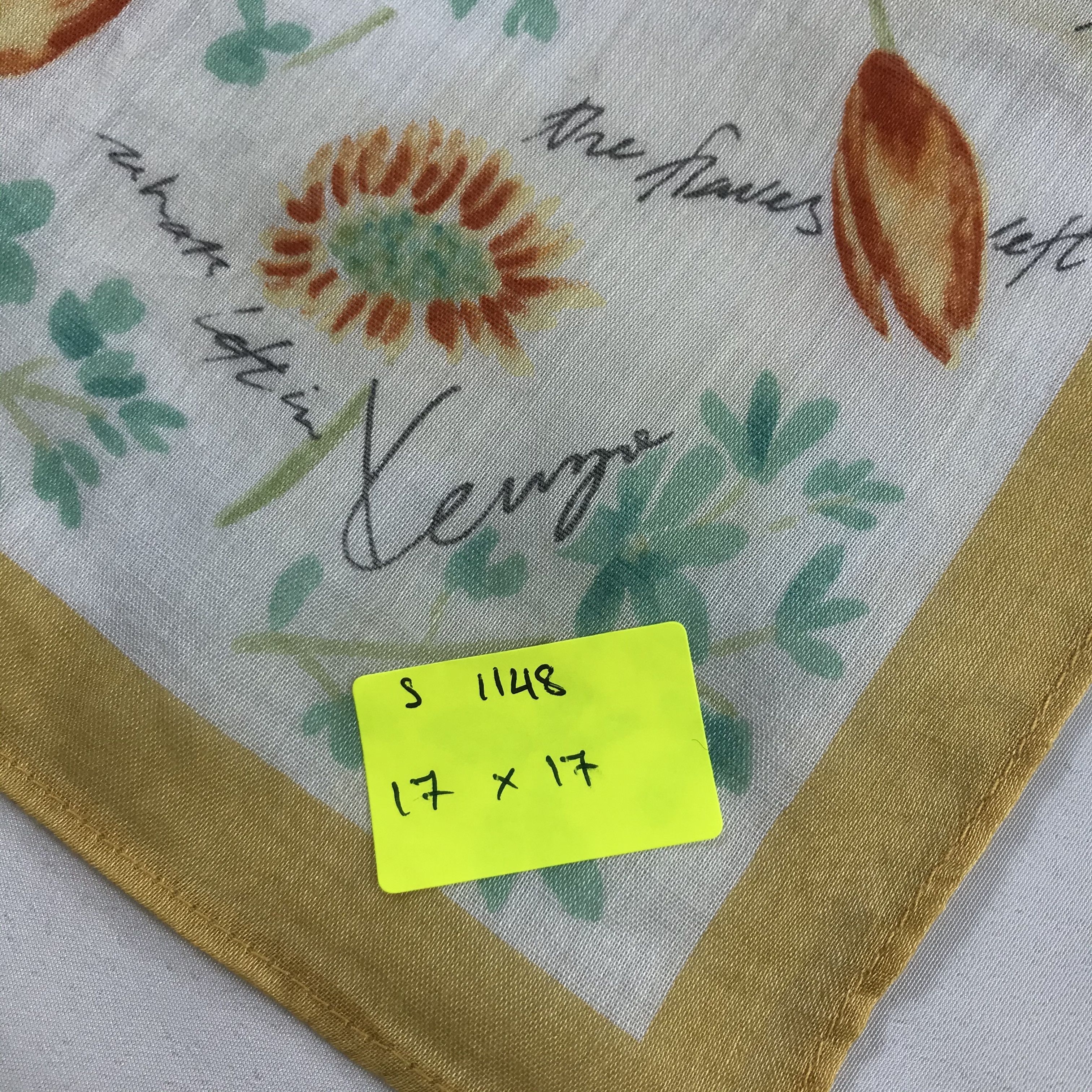 Kenzo × Vintage Kenzo Bandana / Handkerchief / Neckerchief - S1148 Size ONE SIZE - 5 Thumbnail