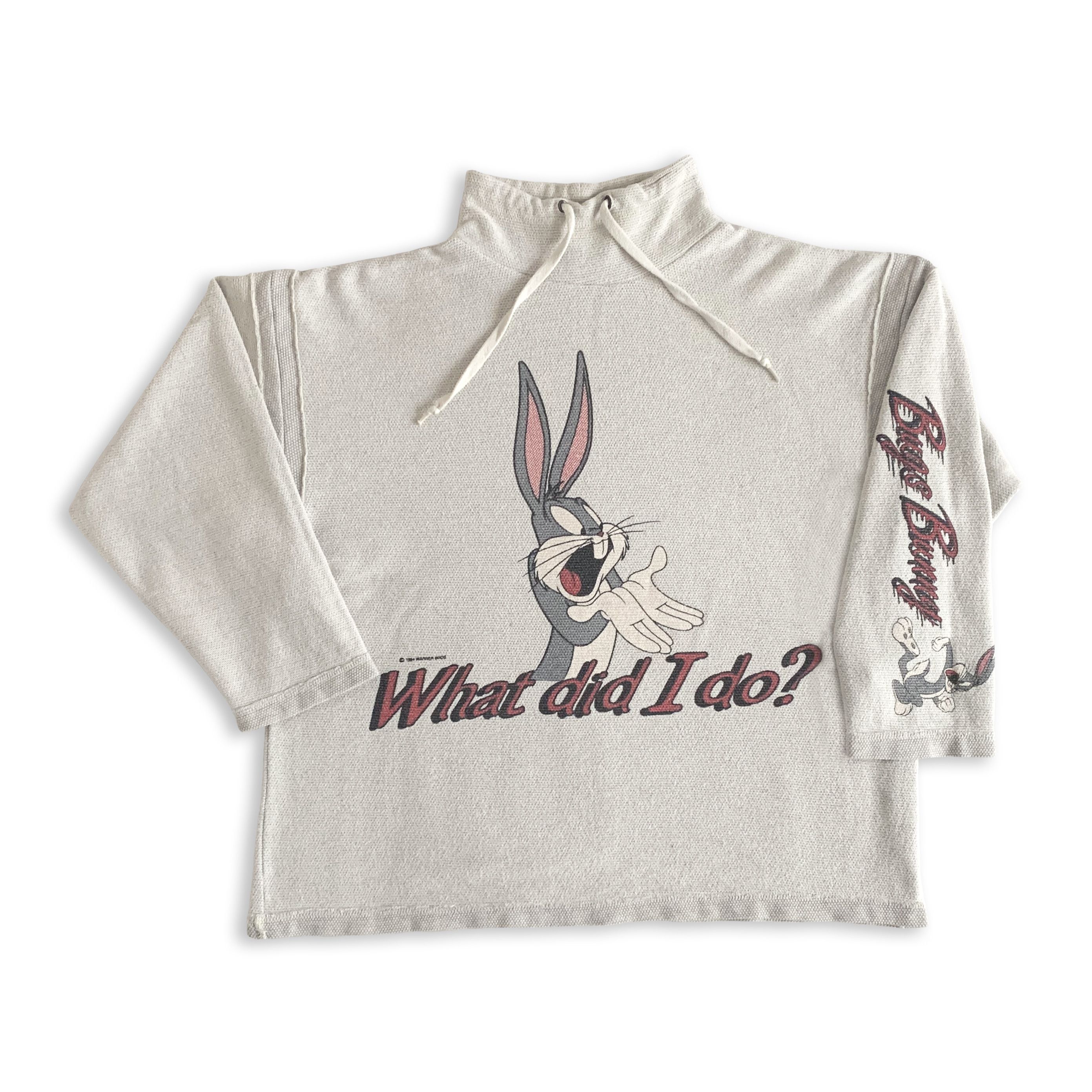 Other Vintage 1994 BUGS BUNNY Sweatshirt Long sleeve What did I do Size US S / EU 44-46 / 1 - 2 Thumbnail