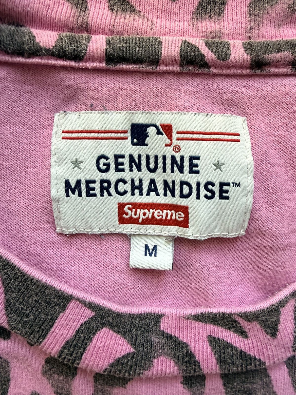 Supreme Supreme Pink New York Yankees Shirt Size Medium Size US M / EU 48-50 / 2 - 3 Thumbnail