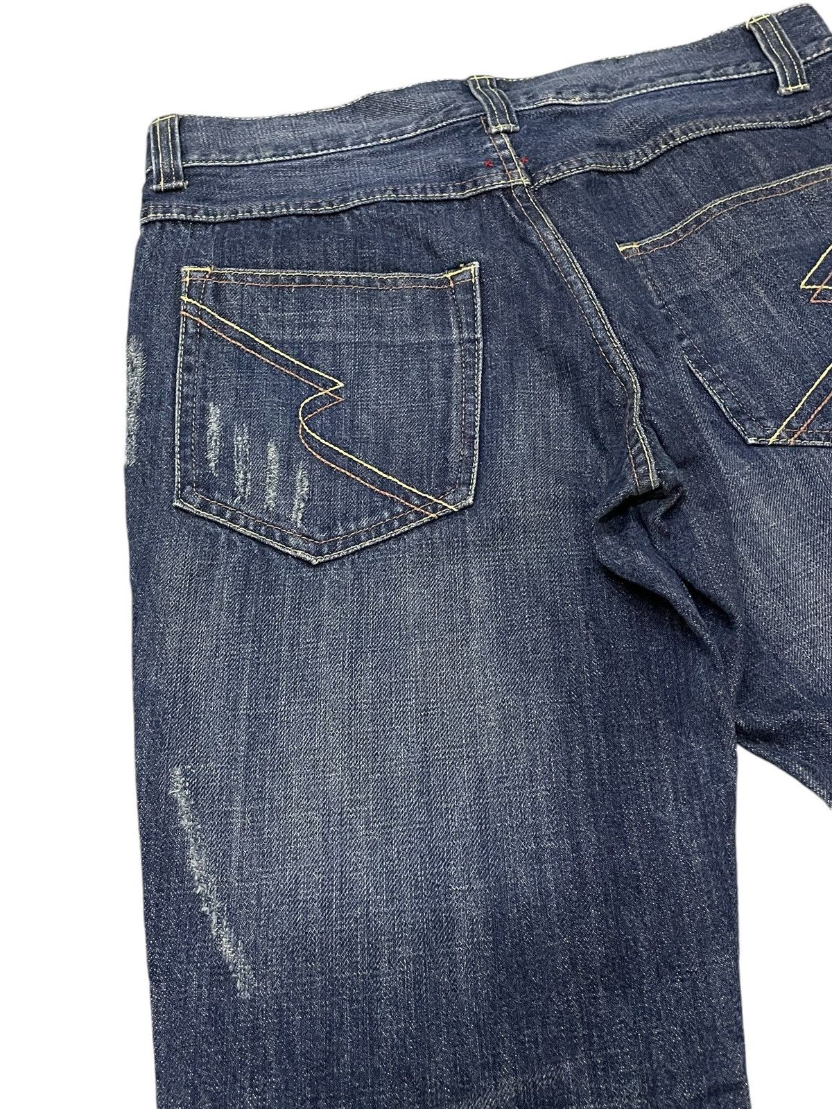 Japanese Brand × PPFM × semanticdesign Semantic Design Poems Paint splatter Flared Denim Pants Size US 31 - 19 Thumbnail