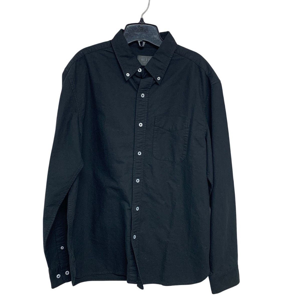American Eagle Outfitters AE77 Mens Medium Black Long Sleeve Button Up Collared Shirt Size US M / EU 48-50 / 2 - 1 Thumbnail