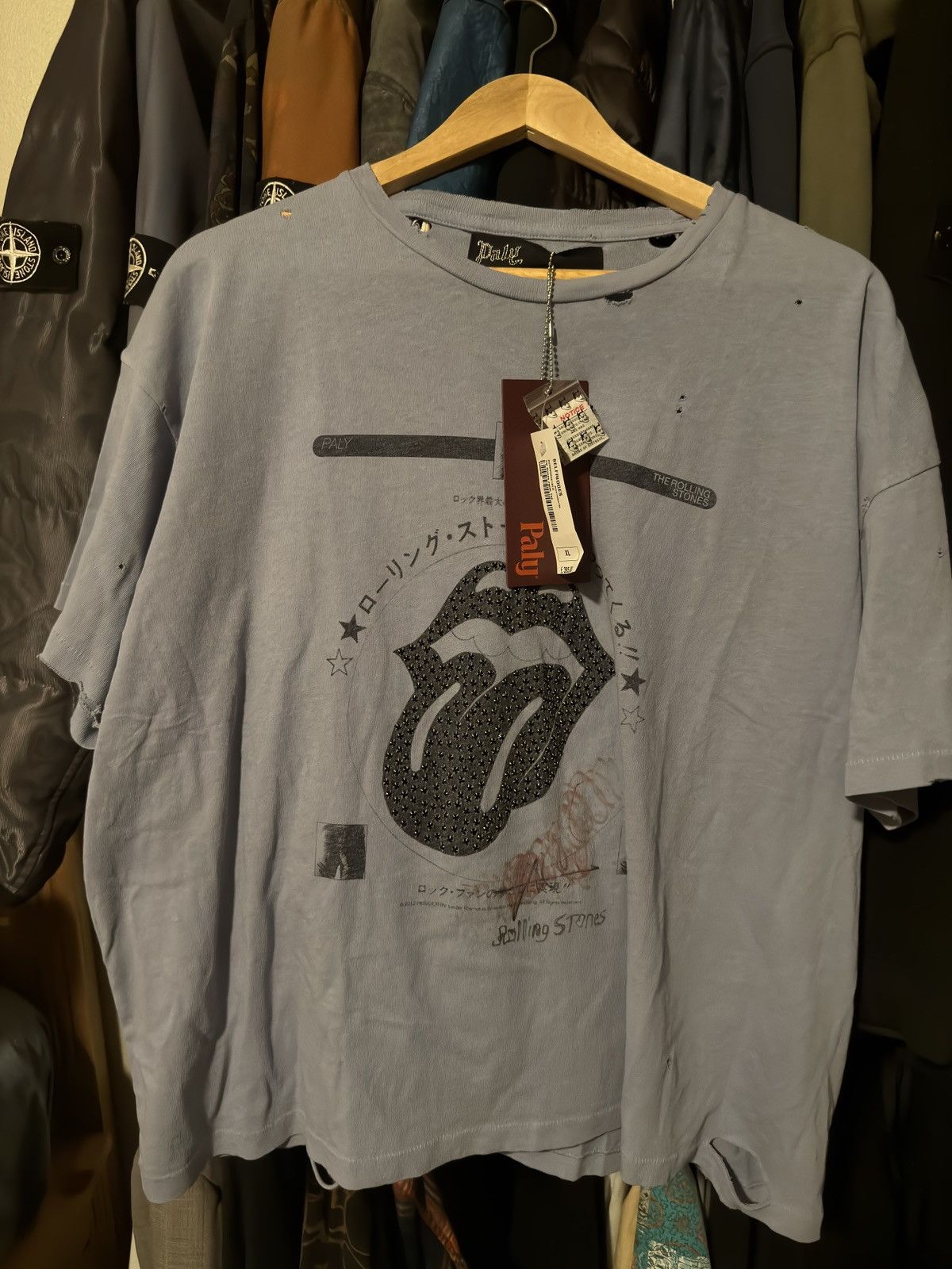 Paly Hollywood Paly Hollywood Rolling Stones Japan embellished tee Size US XL / EU 56 / 4 - 1 Thumbnail