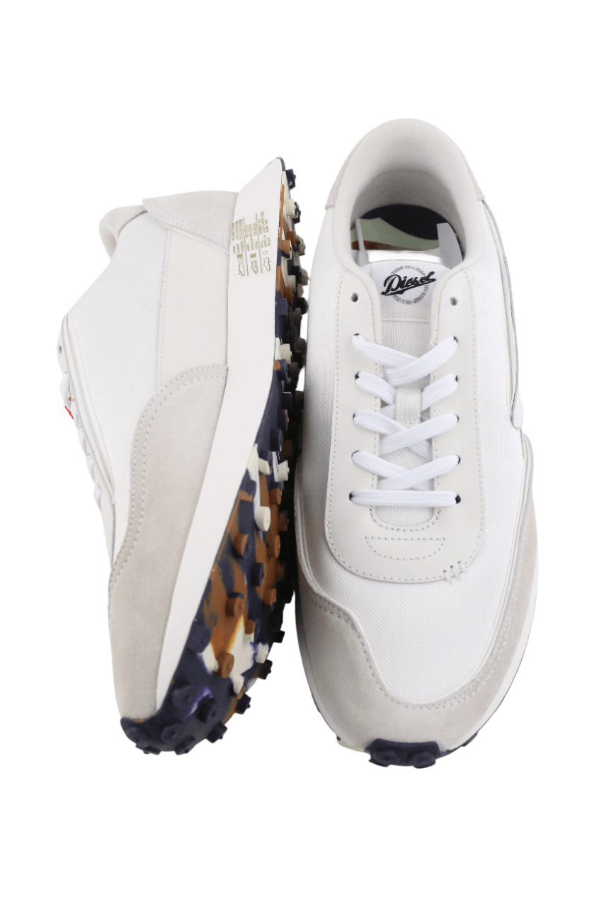 Diesel S-RACER-LC EU41 White Suede Leather 40566 Size US 8 / EU 41 - 8 Thumbnail