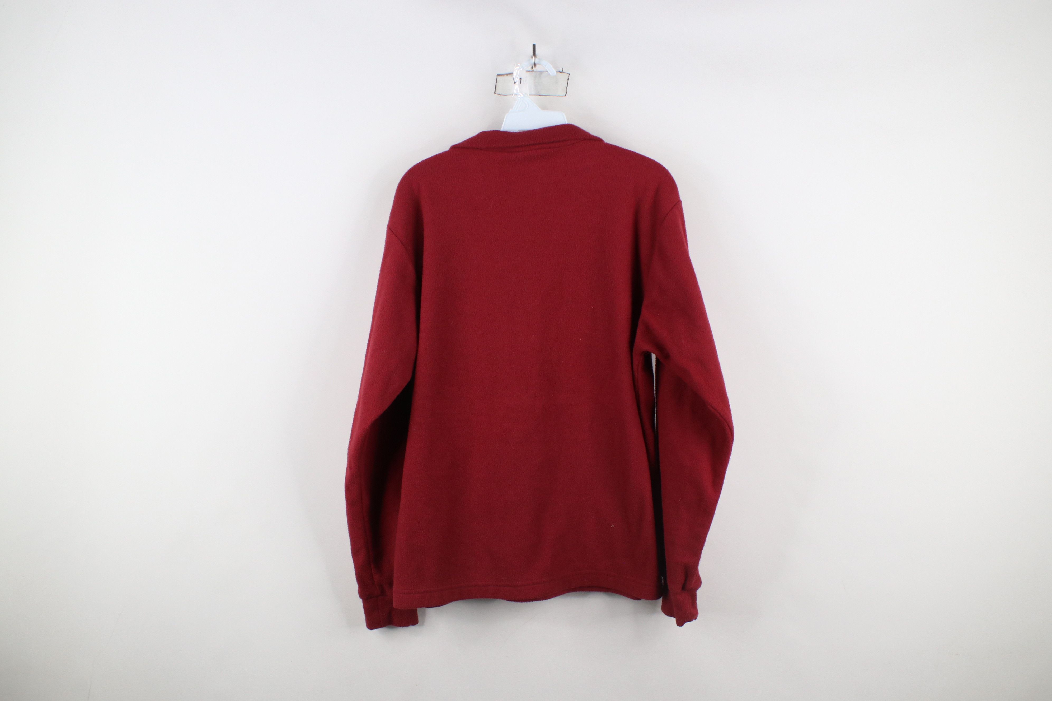 Vintage Vintage 80s 90s Nashbar Cycling Fleece Sweater Red USA Size US M / EU 48-50 / 2 - 8 Thumbnail