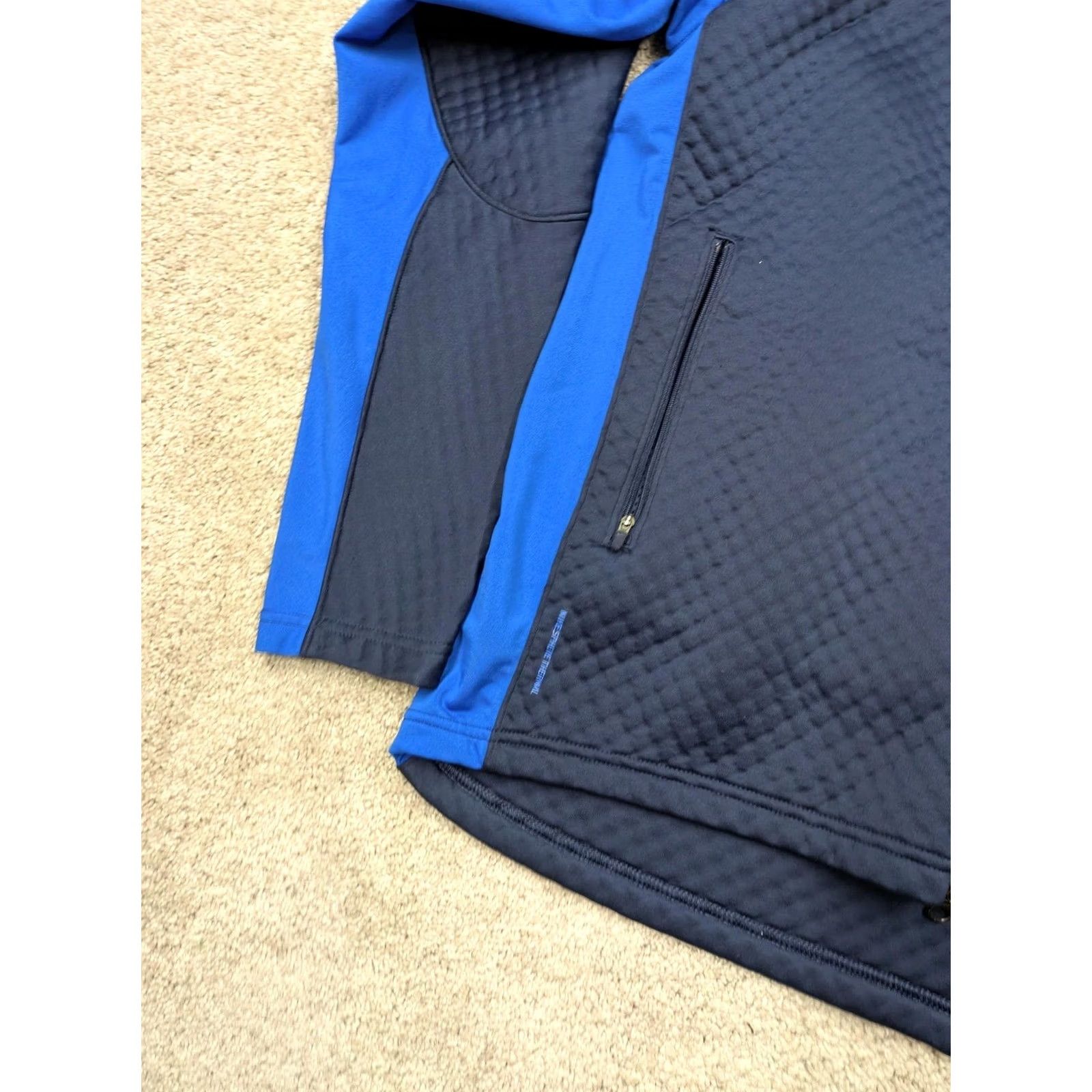 Nike Nike Sphere Thermal Jacket Mens L Blue Full Zip Running Softshell Track Jacket Size US L / EU 52-54 / 3 - 2 Thumbnail
