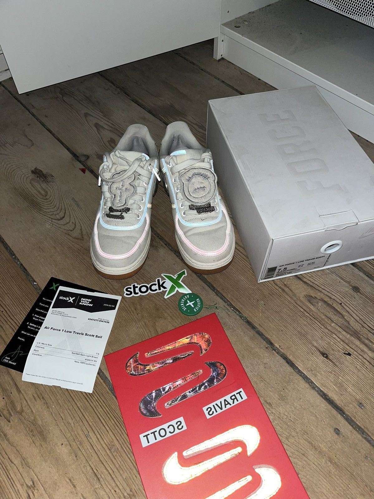 Nike × Travis Scott Travis Scott x Nike air force 1 Size US 7.5 / EU 40-41 - 7 Thumbnail