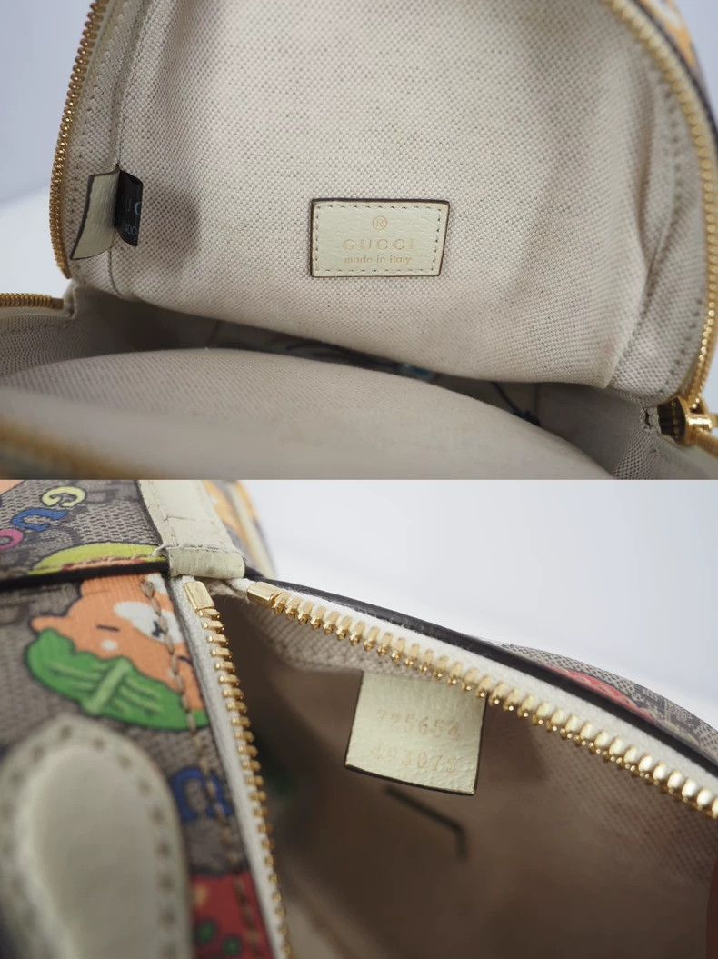 Gucci Guicci Brown Monogram Animal Illustration Single Shoulder Size ONE SIZE - 8 Thumbnail