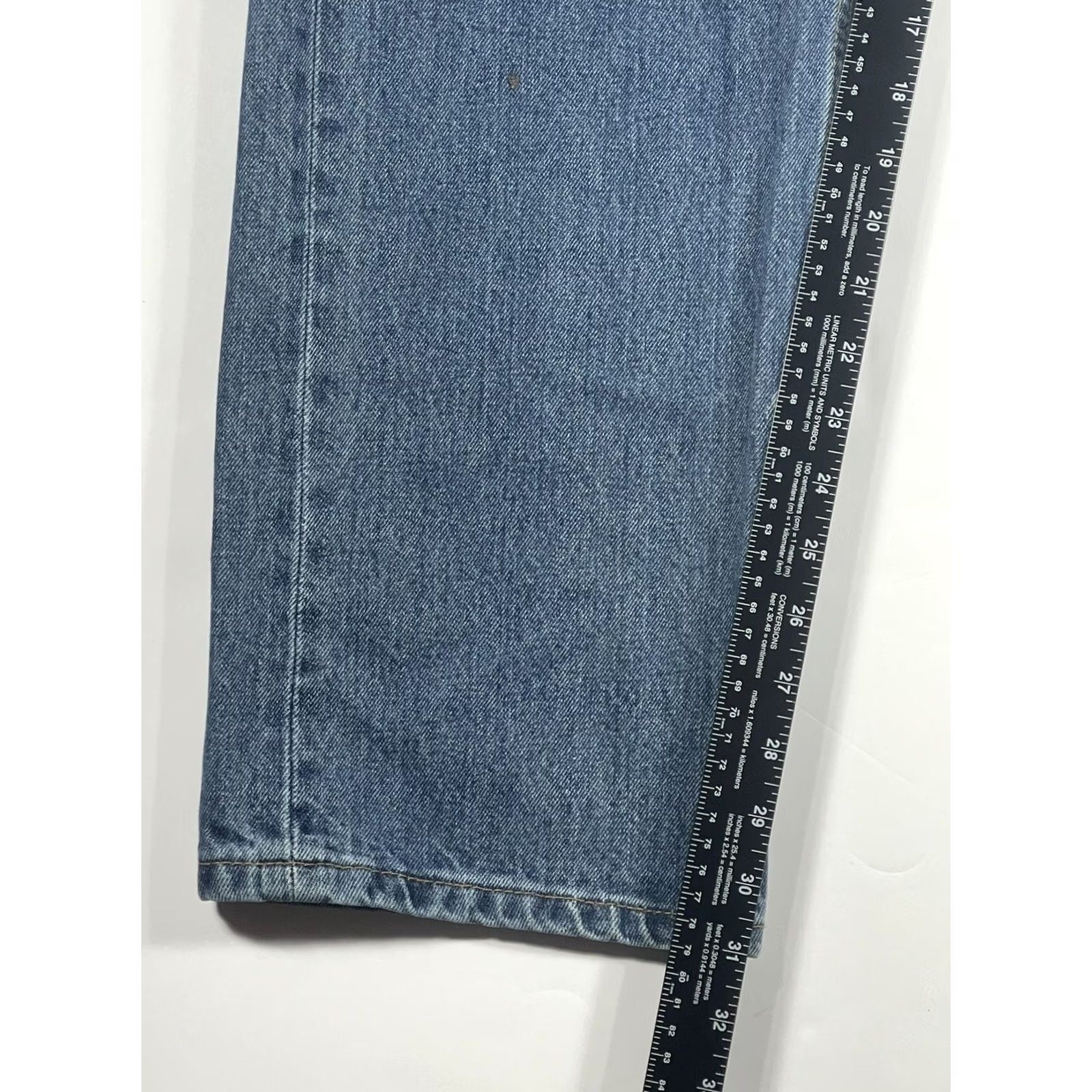 Levi's Levi'S Jeans Mens 38 Blue 38Wx32L Wash Strauss Straight Leg Denim Cotton Size US 38 / EU 54 - 7 Thumbnail