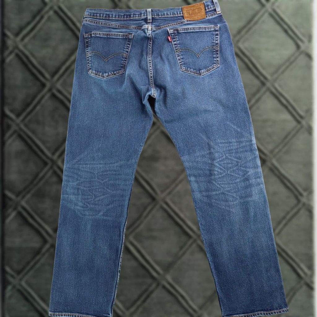 Levi's Levi’s Premium 505 Big E Jeans 35x30 Medium Blue Levi’s 505 Straight Adult Mens Jeans Size US 35 - 1 Thumbnail