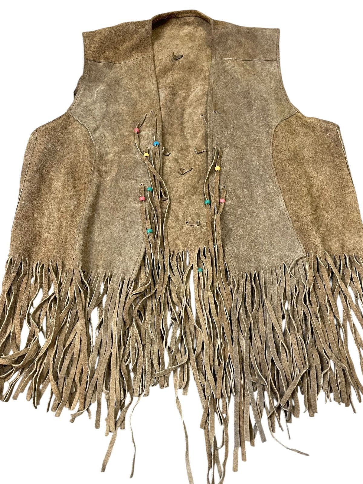 Japanese Brand Vintage Sullivan Of Albuquerque Native Pattern Leather Vest Size US S / EU 44-46 / 1 - 3 Thumbnail