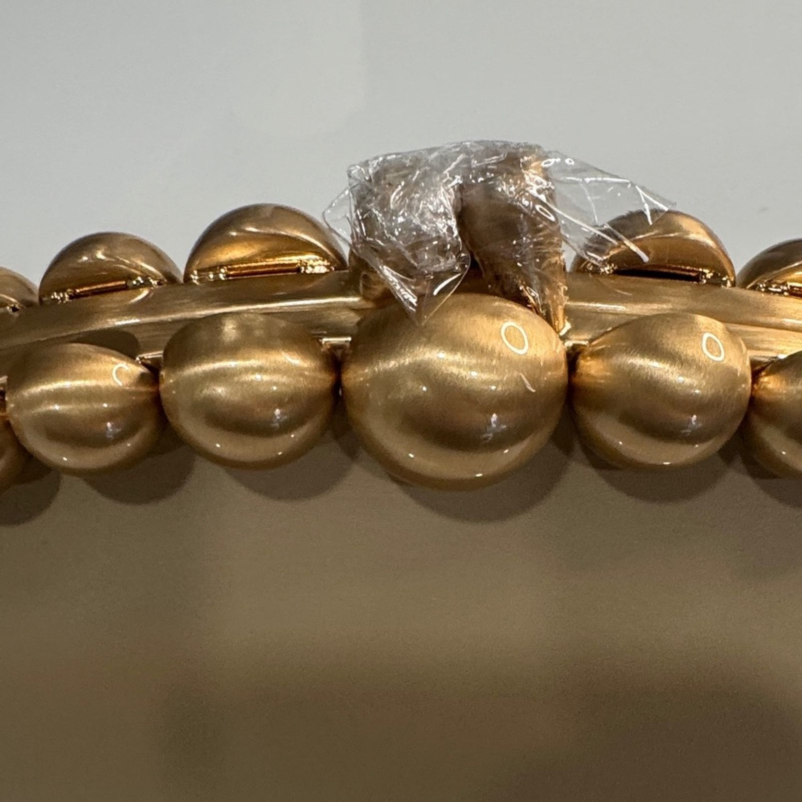 Cult Gaia Cult Gaia Tan Una clutch w/ Gold beaded handle - BRAND NEW Size ONE SIZE - 4 Thumbnail