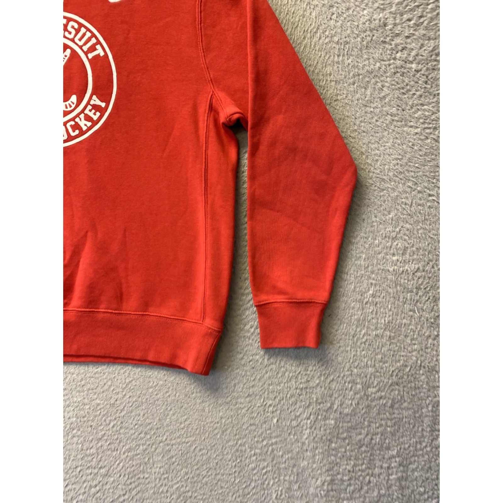 Nike VINTAGE Nike Men’s Sweatshirt Red S Unisex Adults Hockey Pullover Winter Regis Jesuit Field Hockey /0156 Size US S / EU 44-46 / 1 - 4 Thumbnail